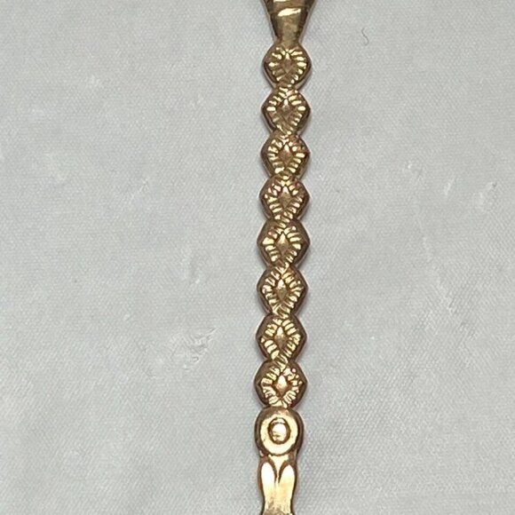 DC 76 Souvenir Spoon 4.5" Gold Tone Enamel Insert Vintage Collectible M.I. Japan - Picture 8 of 9